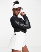 The North Face Long Sleeve Top With Simple Logo In Black