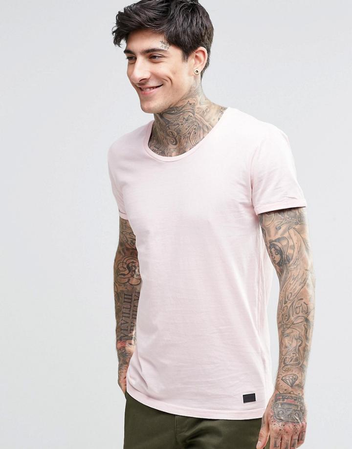 Minimum Basic Ty T-shirt - Pink