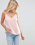 Asos Fuller Bust Swing Cami With Double Layer - Pink