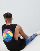 Friend Or Faux Sanko Back Print Sleeveless T-shirt Tank - Black