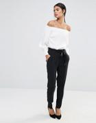 Y.a.s Silla Tudor Pant - Black Striped