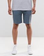 Asos Jersey Shorts In Blue - Stormy