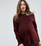 New Look Maternity Knitted Sweater - Red