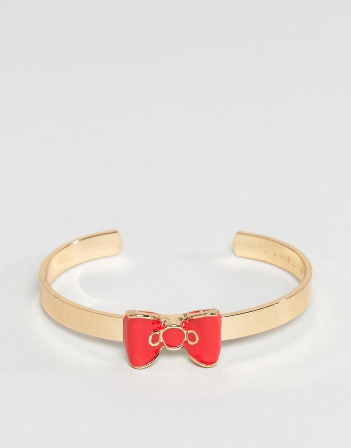Hello Kitty X Asos Bow Cuff Bracelet - Red