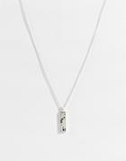 Icon Brand Marble Pendant In Silver