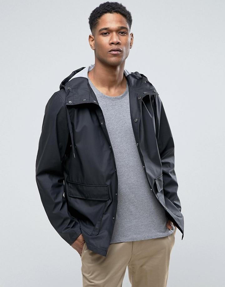 Only & Sons Light Weight Rain Jacket - Black