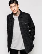 Kubban Dark Dye Denim Jacket - Black