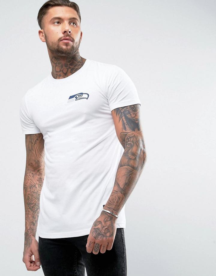Majestic Seattle Seahawks Longline T-shirt - White
