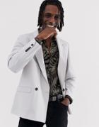 Twisted Tailor Oversized Blazer In Gray - Gray
