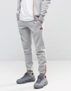 Ellesse Skinny Joggers With Zips - Gray