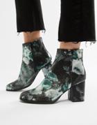 Vero Moda Floral Ankle Boots - Multi