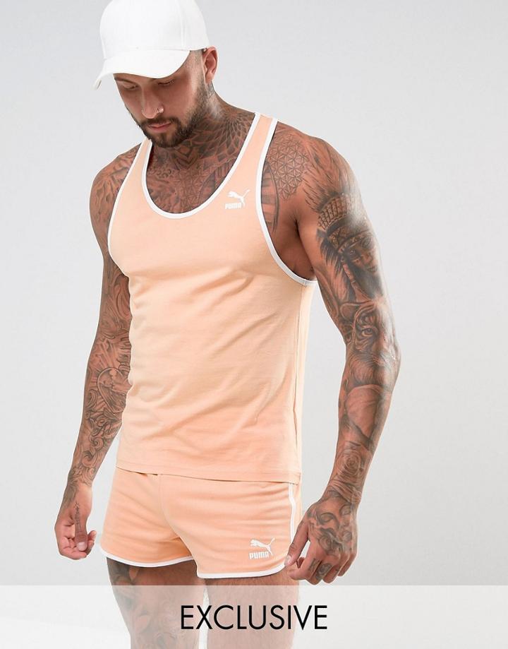 Puma Racer Back Vest In Orange Exclusive To Asos 57657702 - Orange