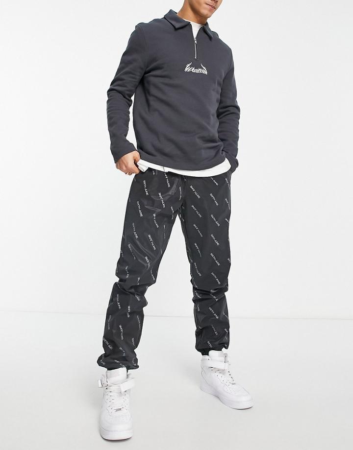 Sixth June All Over Reflective Sweatpants In Black