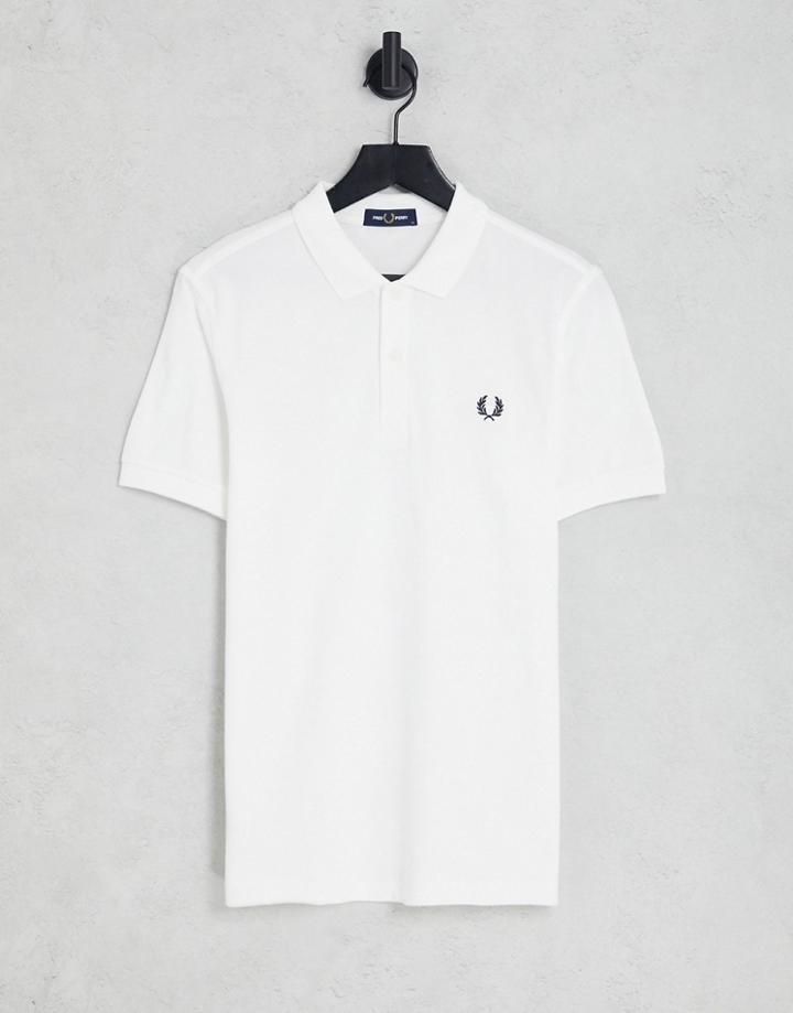 Fred Perry Plain Polo Shirt In White
