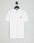 Fred Perry Plain Polo Shirt In White