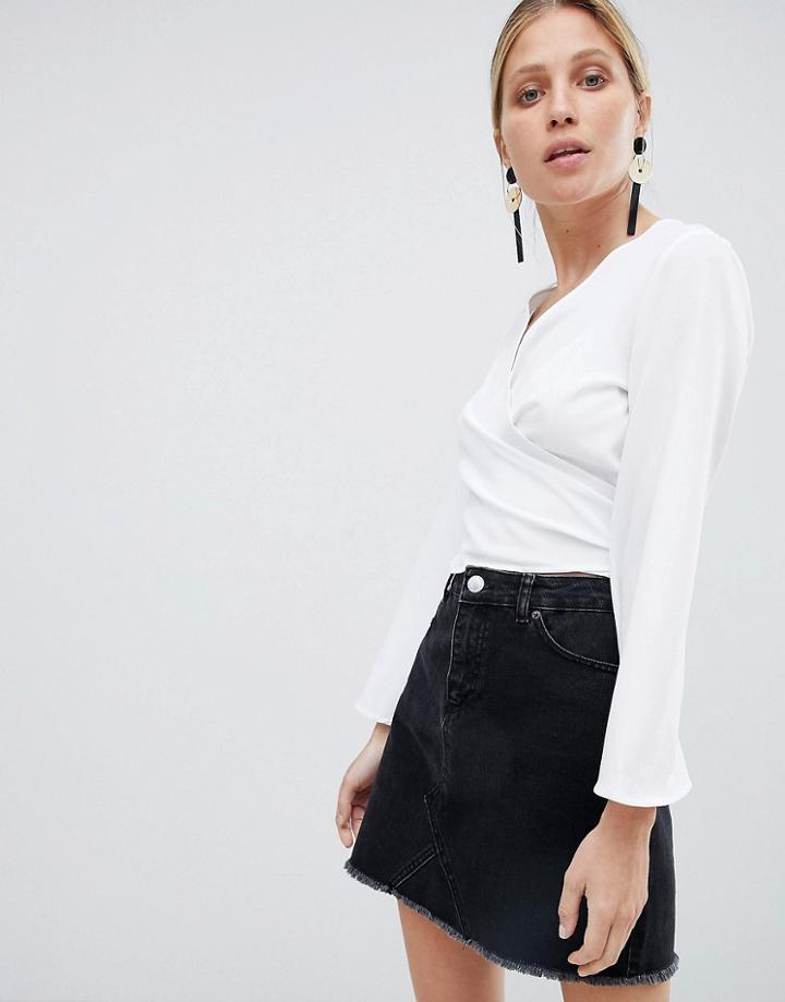 Unique 21 White Tie Up Top - White