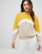 New Look Chevron Sweater - Yellow