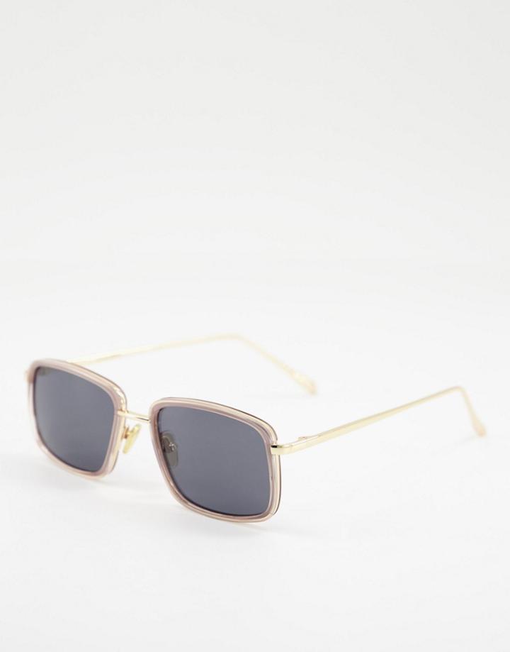 A.kjaerbede Aldo Unisex Square Sunglasses In Light Gray