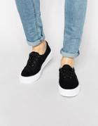 Asos Lace Up Sneakers - Black