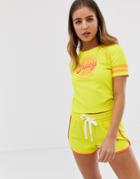 Juicy By Juicy Logo Cropped Tee - Yellow