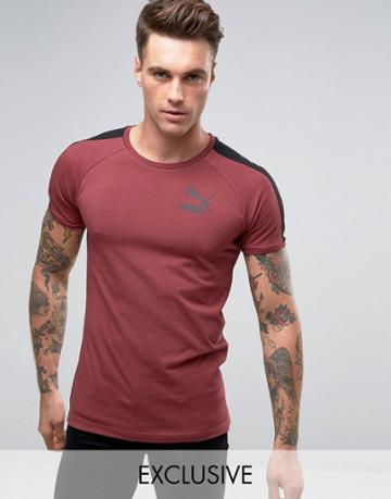 Puma Muscle Fit T-shirt In Red Exclusive To Asos - Red