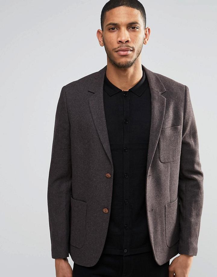 Farah Athelstan Heritage Blazer - Brown