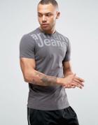 Armani Jeans Chest Logo T-shirt Slim Fit In Gray - Gray