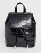Asos Design Croc Backpack-black