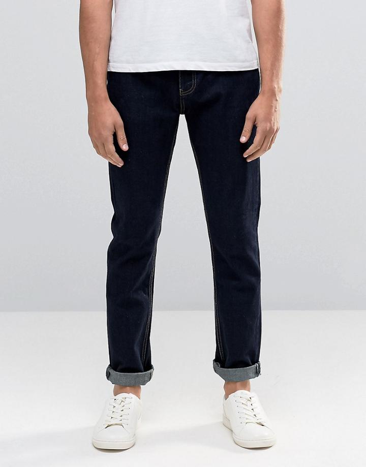 Bellfield Slim Fit Jeans In Indigo Denim - Blue