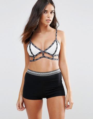 Baziic Bralette Top - White