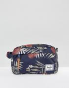 Herschel Supply Co Chapter Toiletry Bag In Floral - Blue