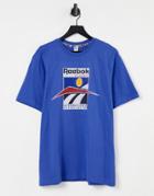 Reebok Cl International Sport T-shirt In Blue-blues