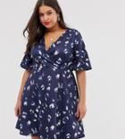 Lovedrobe Leopard Print Wrap Dress - Multi