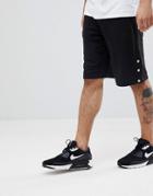Boohooman Jersey Shorts With Popper Detail In Black - Black