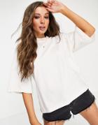 Asos Design Super Oversized T-shirt In Bone-neutral