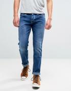 Wrangler Spencer Straight Fit Jean Picth Blue Wash Ltd Ed - Blue