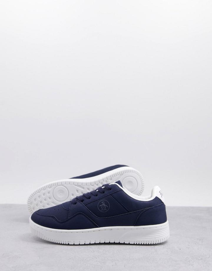 Original Penguin Court Sneakers In Navy