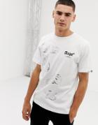 Aape By A Bathing Ape T-shirt With Large Foil Print Logo In White - White