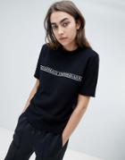 Emporio Armani Short Sleeved Signature Knit - Black