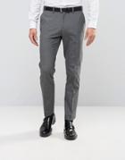 Burton Menswear Slim Smart Pants - Gray