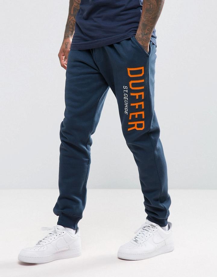 Duffer Skinny Joggers In Navy - Navy
