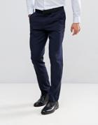 Asos Design Slim Suit Pants In Navy