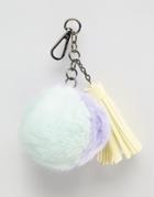 Skinnydip Tassel Pom Pom Bag Charm - Multi