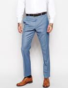 Asos Slim Suit Pants In Blue - Blue
