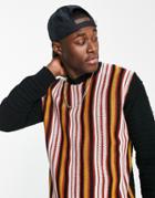 Only & Sons Sweater With Vertical Pattern In Multi