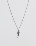 Simon Carter Lightning Bolt Necklace In Silver - Silver