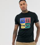 Ellesse Campii Re-issue Box Logo T-shirt In Black Exclusive At Asos - Black