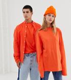 Collusion Unisex Long Sleeve T-shirt - Orange