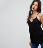 Asos Tall The Ultimate Cami With Caging Detail - Black