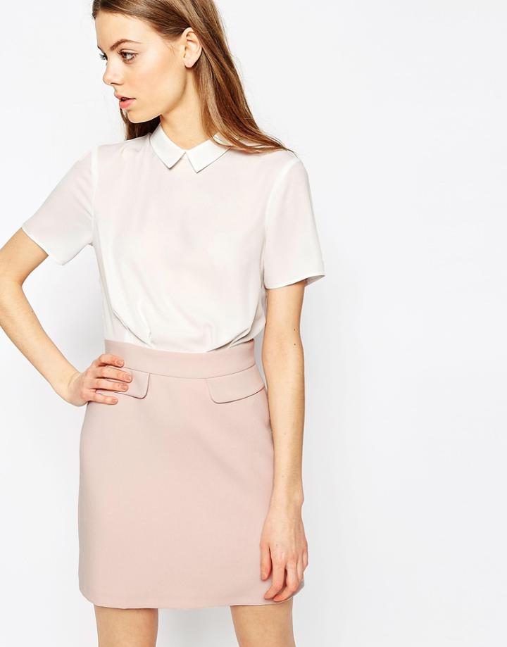 Asos A-line Color Block Dress